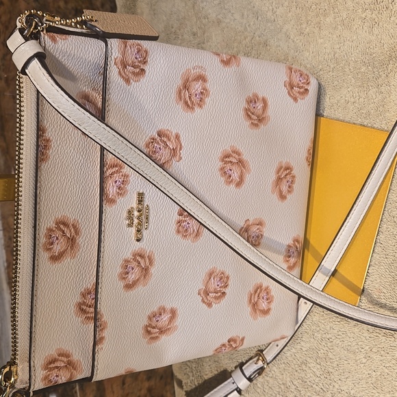 SALE* Coach Crossbody Bag with Pink Floral Design - Picture 2 of 3